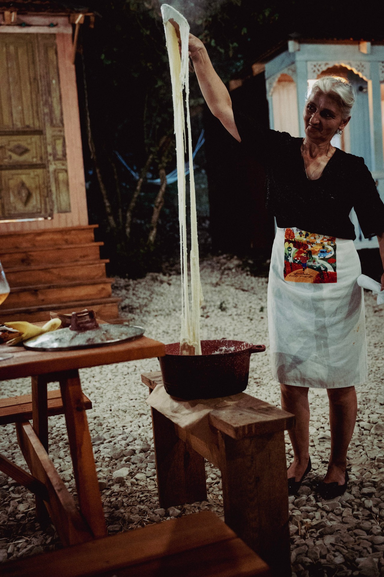 Chef teaching a Megrelian cooking class